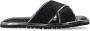 Dolce & Gabbana Gekruiste Banden Schapenvacht Slippers Black Heren - Thumbnail 5