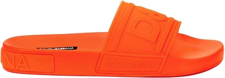 Dolce & Gabbana Glijd in stijl met deze hoogwaardige sliders Orange Heren