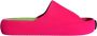 Dolce & Gabbana Fuchsia Groene Rubberen Slides Sandalen Pink Heren - Thumbnail 1