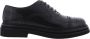 Dolce & Gabbana Premium Zwart Leren Oxford Veterschoenen Black Heren - Thumbnail 2