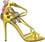 Dolce & Gabbana Gele Butterfly Applique Stiletto Sandalen Yellow Dames - Thumbnail 1