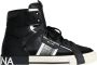 Dolce & Gabbana Geperforeerde hoge sneakers met logo Black Heren - Thumbnail 1