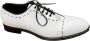 Dolce & Gabbana Gestikte Binnenzool Leren Derby Schoenen White Heren - Thumbnail 1