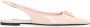 Dolce & Gabbana Gouden Metalen Logo Slingback Ballet Flats Pink Dames - Thumbnail 3