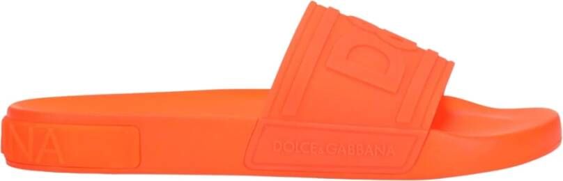 Dolce & Gabbana Glijd in stijl met deze hoogwaardige sliders Orange Heren