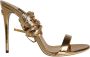 Dolce & Gabbana Gouden Hoge Sandalen Striksluiting Yellow Dames - Thumbnail 2