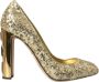 Dolce & Gabbana Gouden Kristal Pailletten Hakken Pumps Yellow Dames - Thumbnail 7