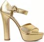 Dolce & Gabbana Gouden Kristal Platform Sandalen Yellow Dames - Thumbnail 1
