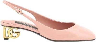 Dolce & Gabbana Moderne leren slingback-pumps Pink Dames