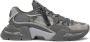 Dolce & Gabbana Grijze Nylon en Suède Lage Sneakers met Reflecterende Details Gray Heren - Thumbnail 7