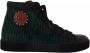 Dolce & Gabbana Groen Zwart Corduroy High Top Sneakers Black Heren - Thumbnail 1