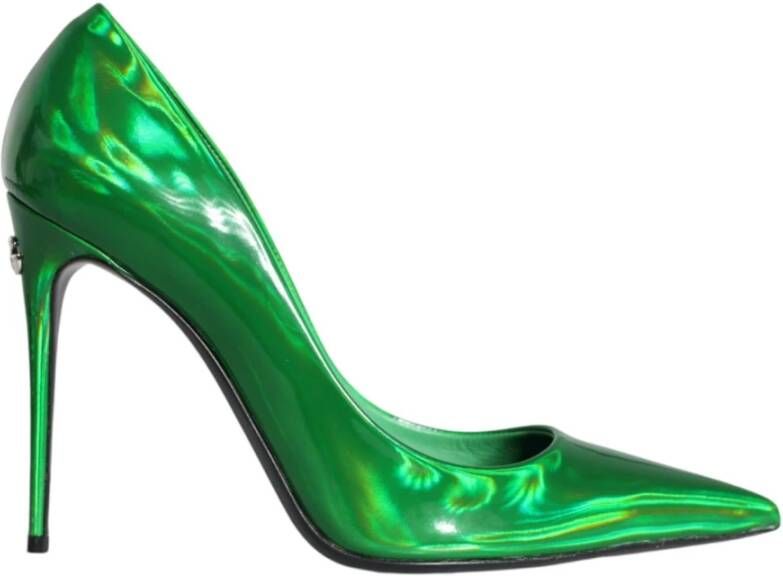 Dolce & Gabbana Groene Lakleren Hoge Hakken Pumps Green Dames