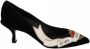 Dolce & Gabbana Zwarte Velvet Pumps Hoge Kwaliteit Comfort Black Dames - Thumbnail 12