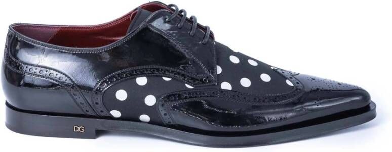 Dolce & Gabbana Heren Doted Derby Schoen Black Heren