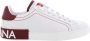 Dolce & Gabbana Heren Portofino Sneaker Wit Rood White Heren - Thumbnail 2