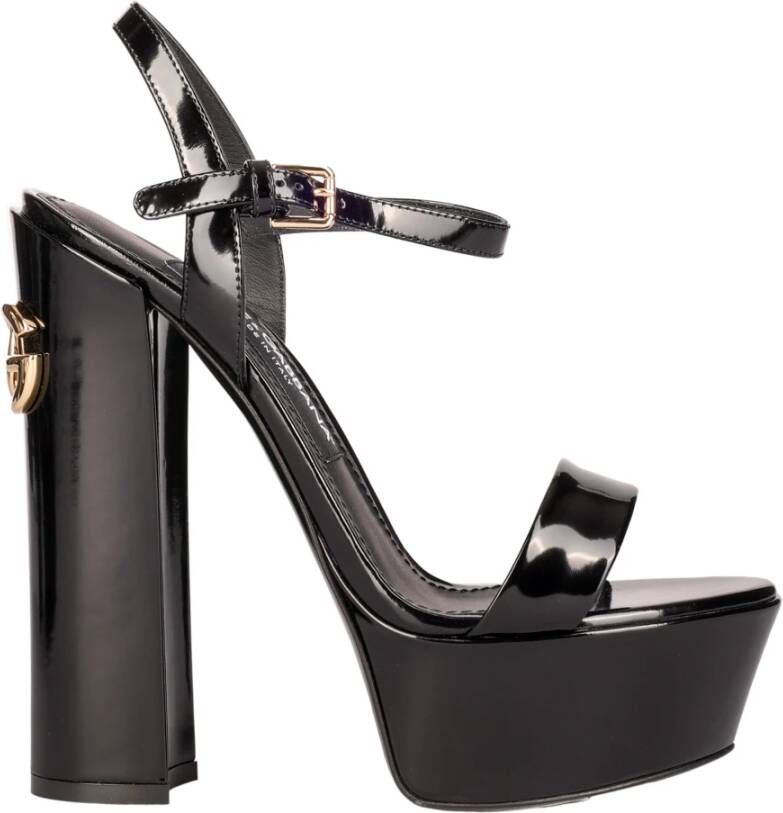 Dolce & Gabbana ‘Keira’ heeled sandals Zwart Dames