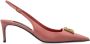 Dolce & Gabbana Roze Logo Plaque Slingback Pumps Leer Pink Dames - Thumbnail 5