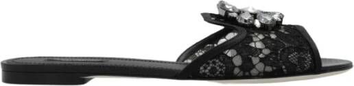 Dolce & Gabbana Kant slides Zwart Dames