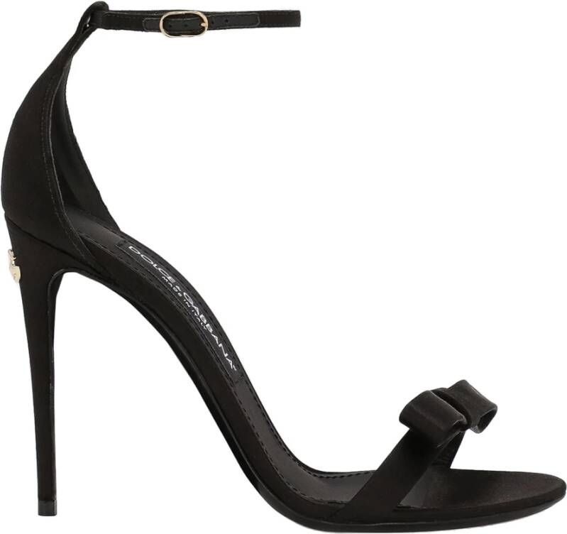 Dolce & Gabbana Hoge sandalen met hak Keira Black Dames