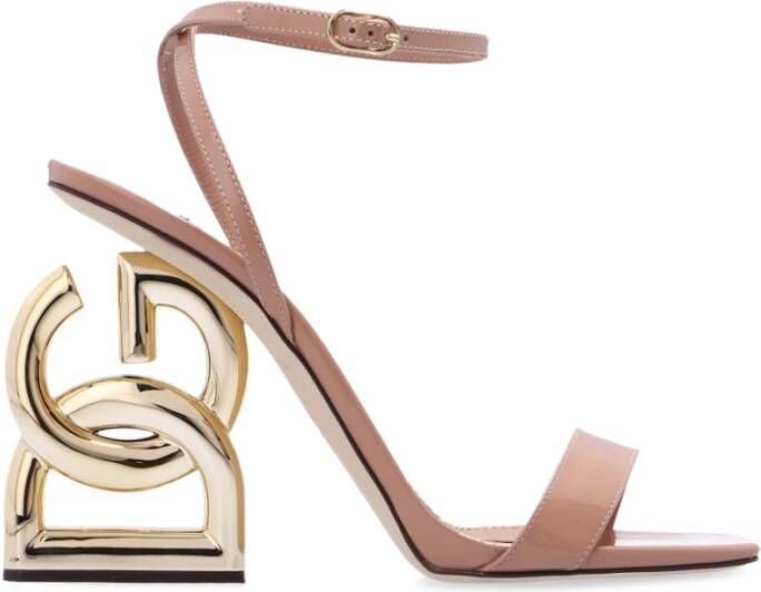 Dolce & Gabbana Keira sandalen met decoratieve hak Beige Dames