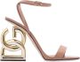 Dolce & Gabbana Keira sandalen met decoratieve hak Beige Dames - Thumbnail 1