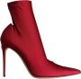 Dolce & Gabbana Kersenrode Stiletto Enkellaarzen Red Dames - Thumbnail 1