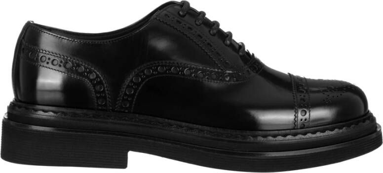 Dolce & Gabbana Veterschoenen in Oxford-stijl van leer Black Heren