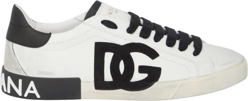 Dolce & Gabbana Witte Vintage Portofino Sneakers White Heren