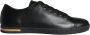 Dolce & Gabbana Klassieke Zwarte Gouden Leren Sneakers Schoenen Black Heren - Thumbnail 1