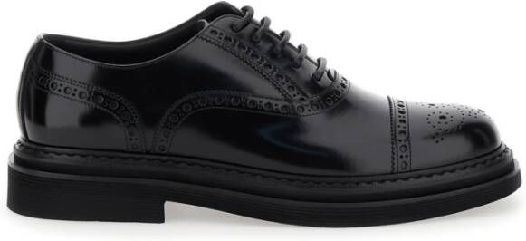 Dolce & Gabbana Klassieke Zwarte Platte Schoenen Black Heren