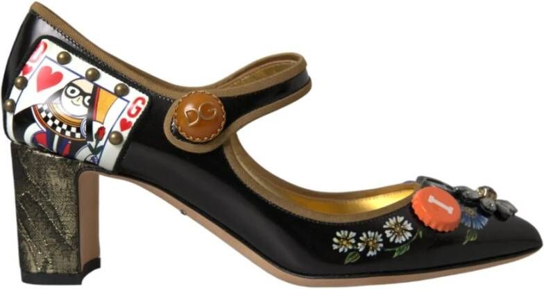 Dolce & Gabbana Koningin van Harten Kristal Mary Jane Pumps Multicolor Dames