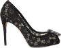 Dolce & Gabbana Kristal Kant Hak Pumps Black Dames - Thumbnail 1