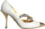 Dolce & Gabbana Kristalboog Parel Pumps Witgoud White Dames - Thumbnail 1