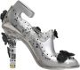 Dolce & Gabbana Kristallen Assepoester Hakken met Leren Zool Gray Dames - Thumbnail 2