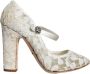 Dolce & Gabbana Kristalversierde hak sandalen White Dames - Thumbnail 1