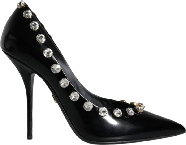 Dolce & Gabbana Kristalversierde hoge hakken pumps Black Dames