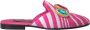 Dolce & Gabbana Kristalversierde Platte Sandalen Roze Wit Pink Dames - Thumbnail 1