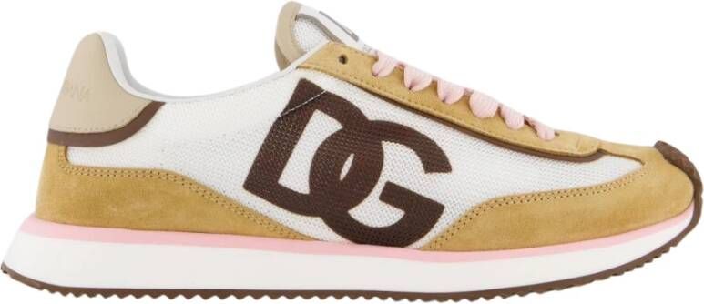 Dolce&Gabbana Sneakers Low Air Fastening Dg Logo On The Side in bruin