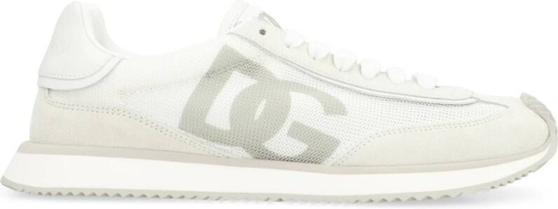 Dolce & Gabbana Lage sneakers met suède inzetstukken White Dames