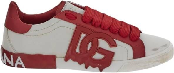 Dolce & Gabbana Lage sneakers van leer Multicolor Heren