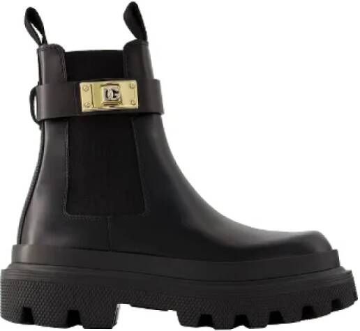 Dolce & Gabbana Leather boots Black Dames