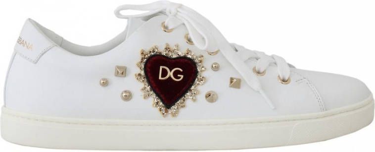 Dolce & Gabbana Leather Heart Sneakers