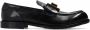 Dolce & Gabbana Zwarte leren mocassins met messing logo Black - Thumbnail 1