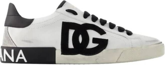 Dolce & Gabbana Leather sneakers White Dames