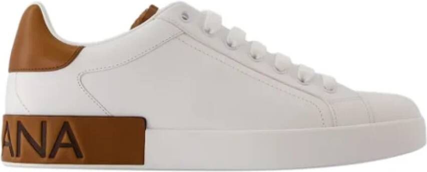 Dolce & Gabbana Leather sneakers White Dames