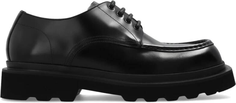 Dolce & Gabbana Leren derby schoenen Black Heren