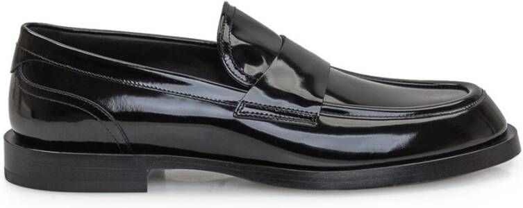 Dolce & Gabbana Leren Loafers met Patent Effect Black Heren