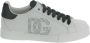 Dolce & Gabbana Witte Leren Sneakers met Logo Detail White Dames - Thumbnail 1