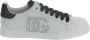 Dolce & Gabbana Witte Leren Sneakers met Geperforeerd Logo White Heren - Thumbnail 19