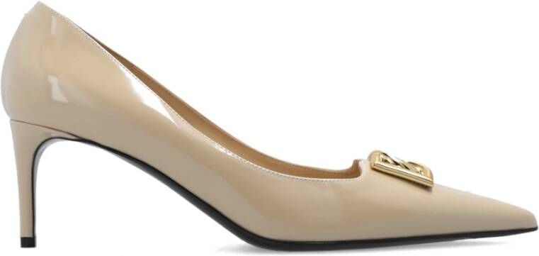 Dolce & Gabbana Leren pumps Beige Dames